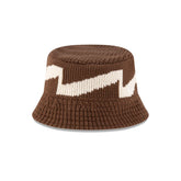 New Era Knit Pattern Walnut Bucket