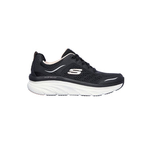 Tenis Mujer Skechers D'Lux Walker - Negro-Blanco