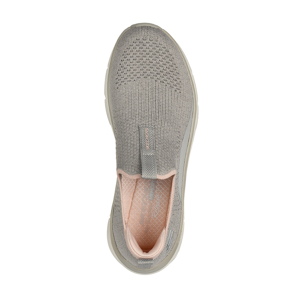 Tenis Mujer Skechers Dlux Walker - Gris-Rosado