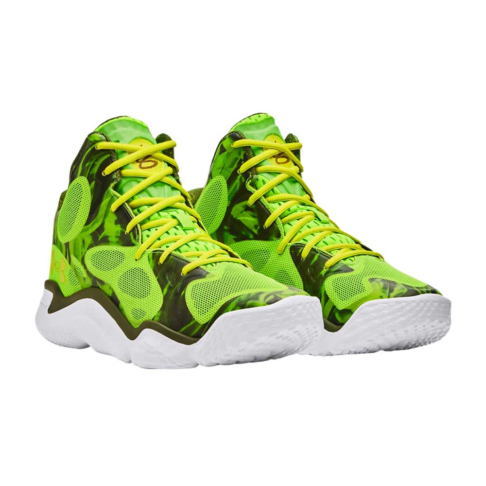 Tenis Under Armour para Hombre Curry Spawn Flotro Verde