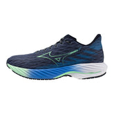 Tenis Mizuno Hombre Wave Rider 28 Vintage Indigo-Neo Mint