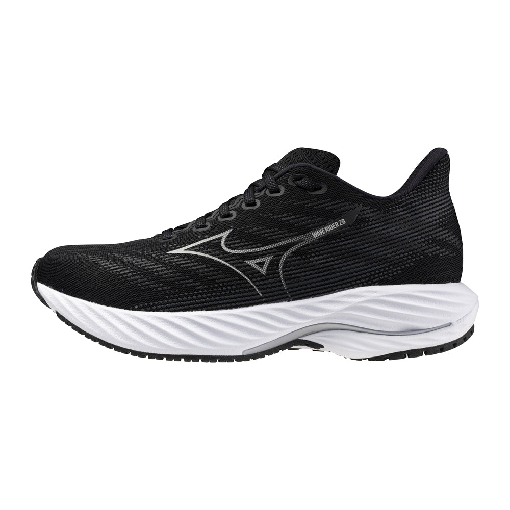 Tenis Mizuno Mujeres Wave Rider 28 Black-Harbor Mist