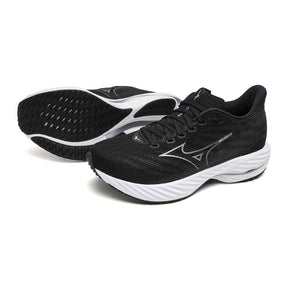 Tenis Mizuno Mujeres Wave Rider 28 Black-Harbor Mist