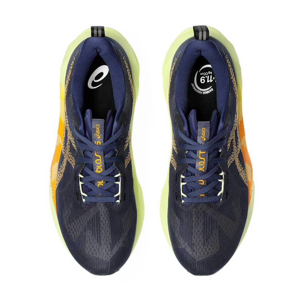 Tenis Asics para Hombre Novablast 5 Azul-Amarillo