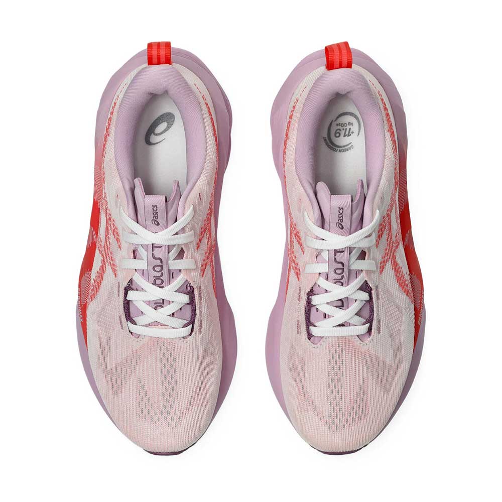 Tenis Asics para Mujer Novablast 5 Blanco-Naranja