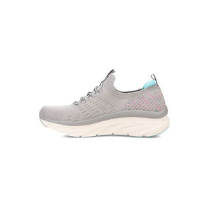 Tenis Mujer Skechers D'Lux Walker - Star Stunner - Gris-Blanco