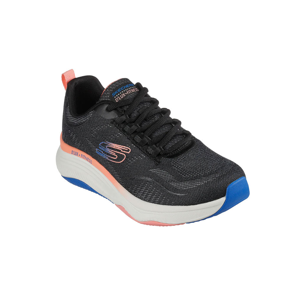 Tenis Mujer Skechers D'lux Fitness - Negro
