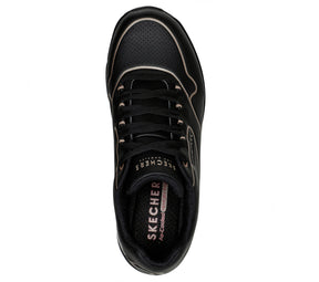 Tenis Mujer Skechers Uno 2 Golden Trim - Negro