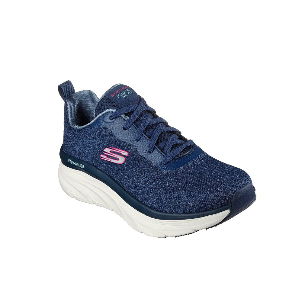 Tenis Mujer Skechers D Lux Walker Daily Beauty - Azul