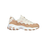 Tenis Mujer Skechers Dlites - Blanco-Café