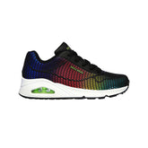 Tenis Mujer Skechers Uno Eye  Catching - Negro-Multicolor
