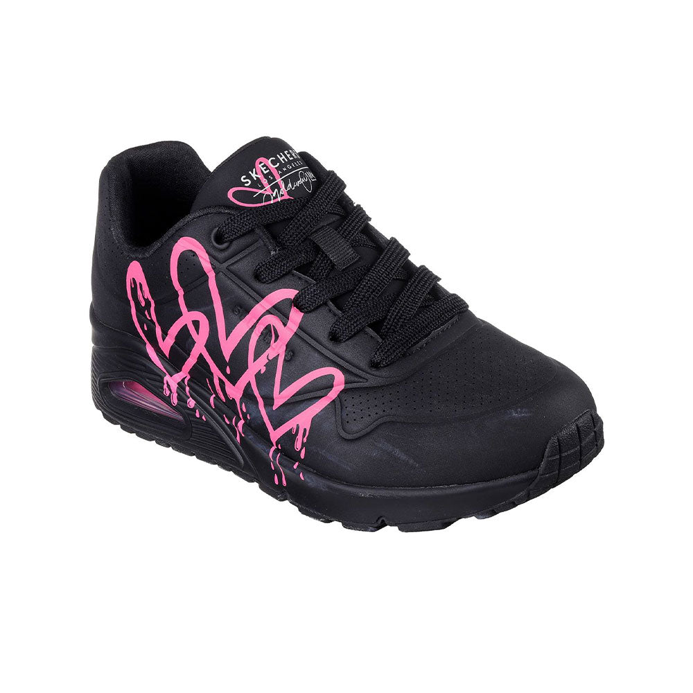 Tenis Mujer Skechers Uno Dripping In Love - Negro