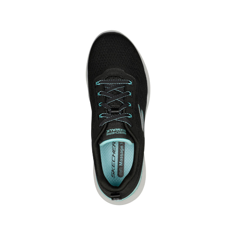 Tenis Mujer Skechers Go Walk - Negro - Azul