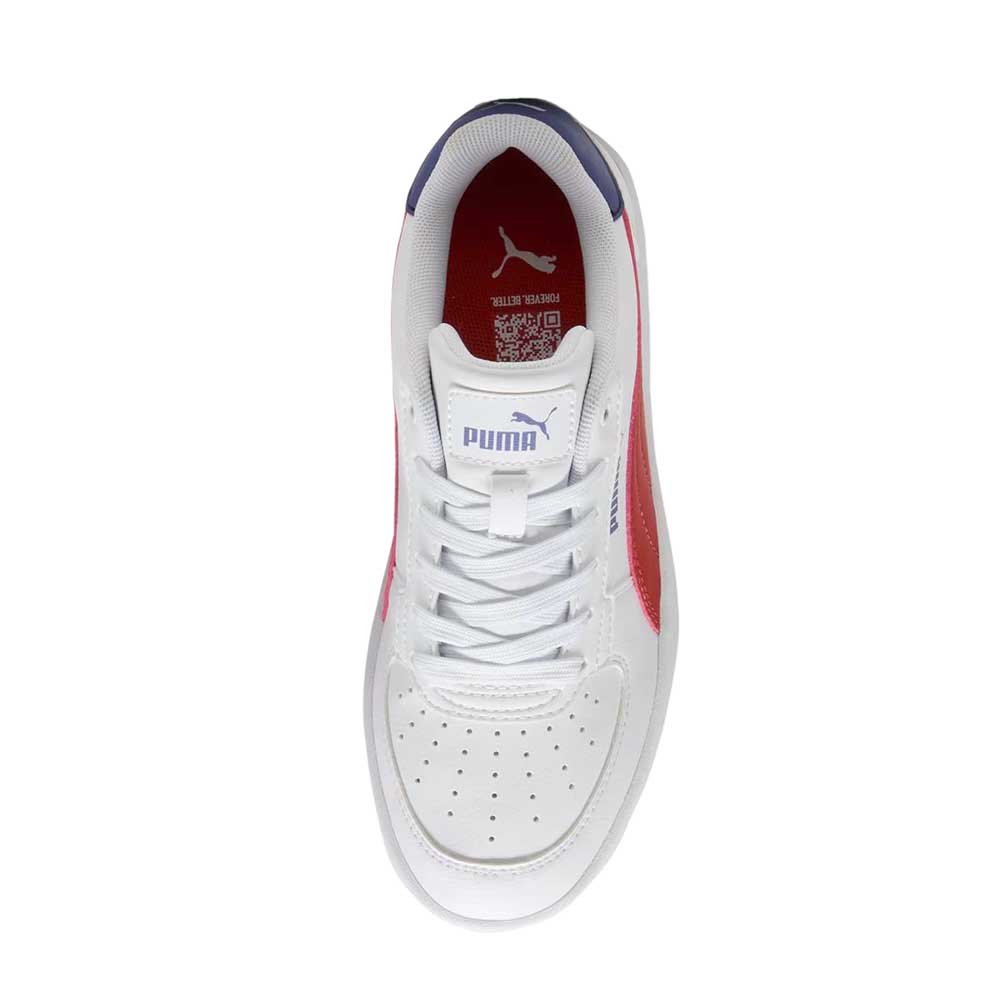 Tenis Puma para Niño Caven 2 Jr Blanco-Rojo