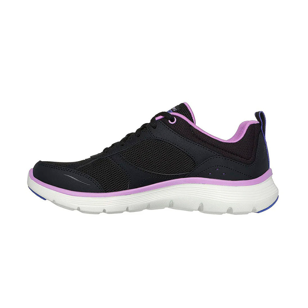 Tenis Mujer Skechers Flex Appeal 5.0 - Negro-Morado