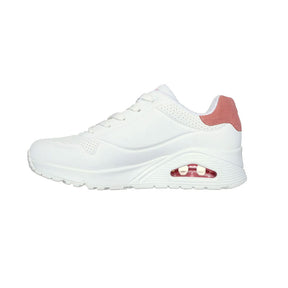 Tenis Mujer Skechers Uno Pop Back - Blanco-Rosado