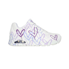 Tenis Mujer Skechers Uno Spread The Love - Blanco