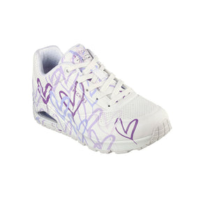 Tenis Mujer Skechers Uno Spread The Love - Blanco