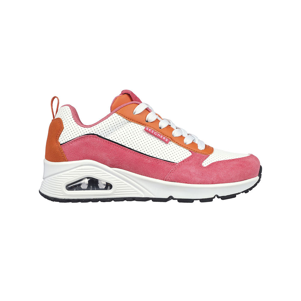 Tenis Mujer Skechers Uno Much Fun - Rosado-Naranja