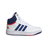 Calzado Adidas Hombre Hoops Mid 3.0 K Gz9647 Blanco Azul