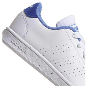 Tenis Adidas Niño Advantage K Blanco Azul