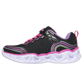 Tenis Niña Skechers Heart Lights - Negro