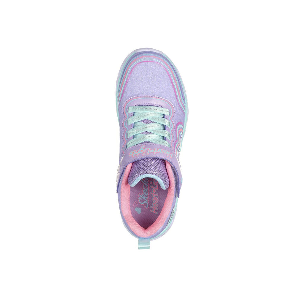 Tenis Niña Skechers Heart Lights - Morado