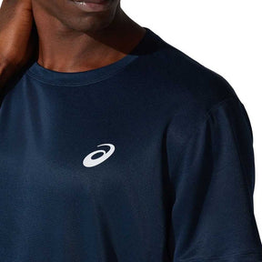 Playera Manga Corta Asics para Hombre Silver SS Top Azul