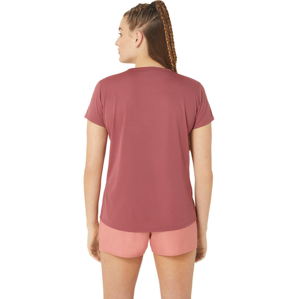 Player Manga Corta Asics para Mujer Silver SS Top Rosa