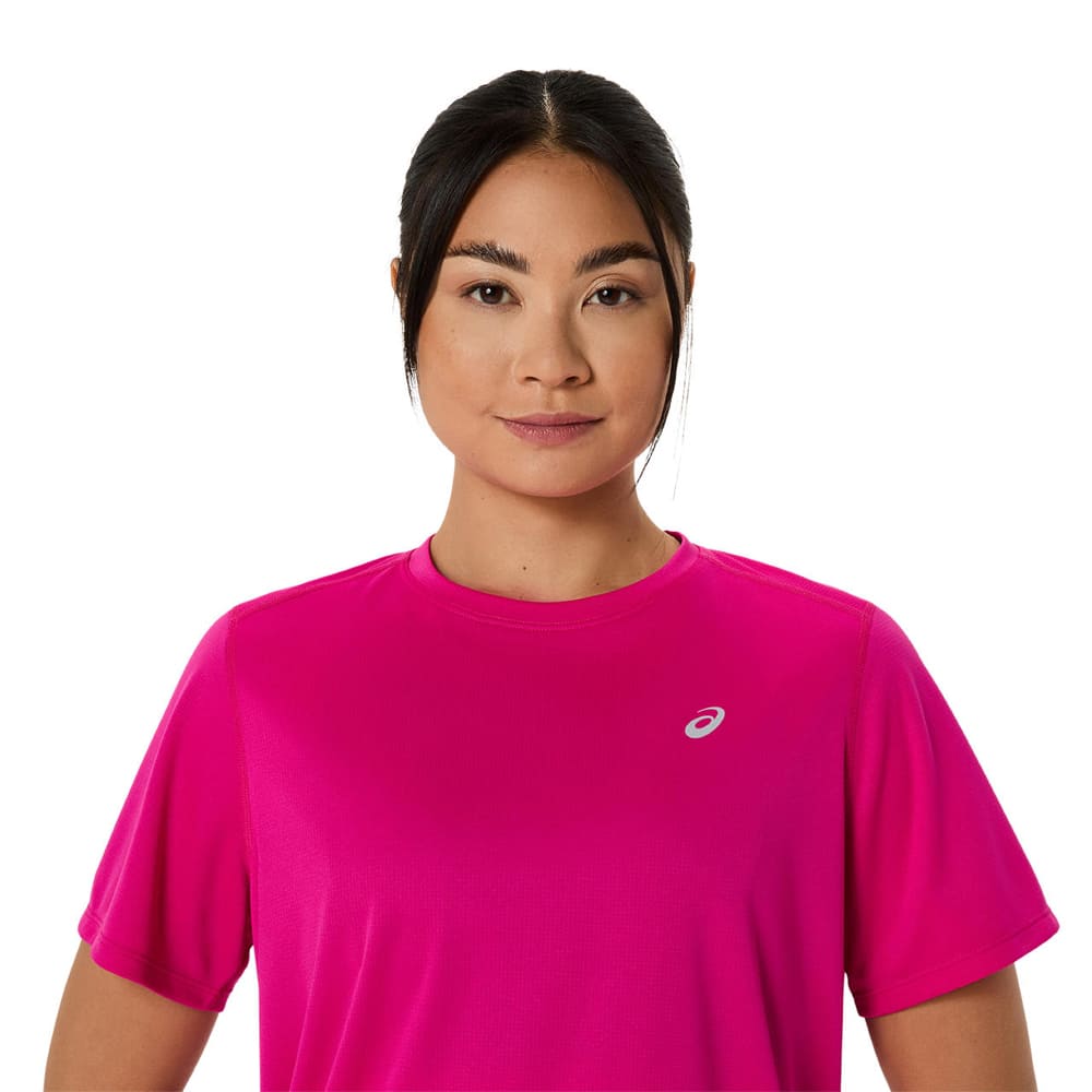 Playera Manga Corta Asics para Mujer Silver SS Top Rosa