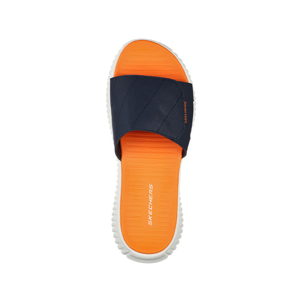 Sandalias Hombre Skechers Elite Flex - Azul - Naranja