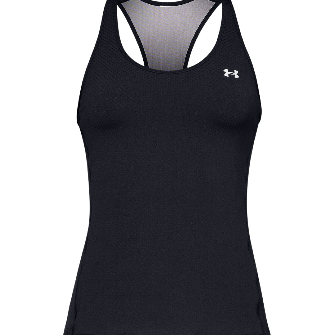 Player Sin Mangas Under Armour para Mujer HG Armour Racer Tank Negro