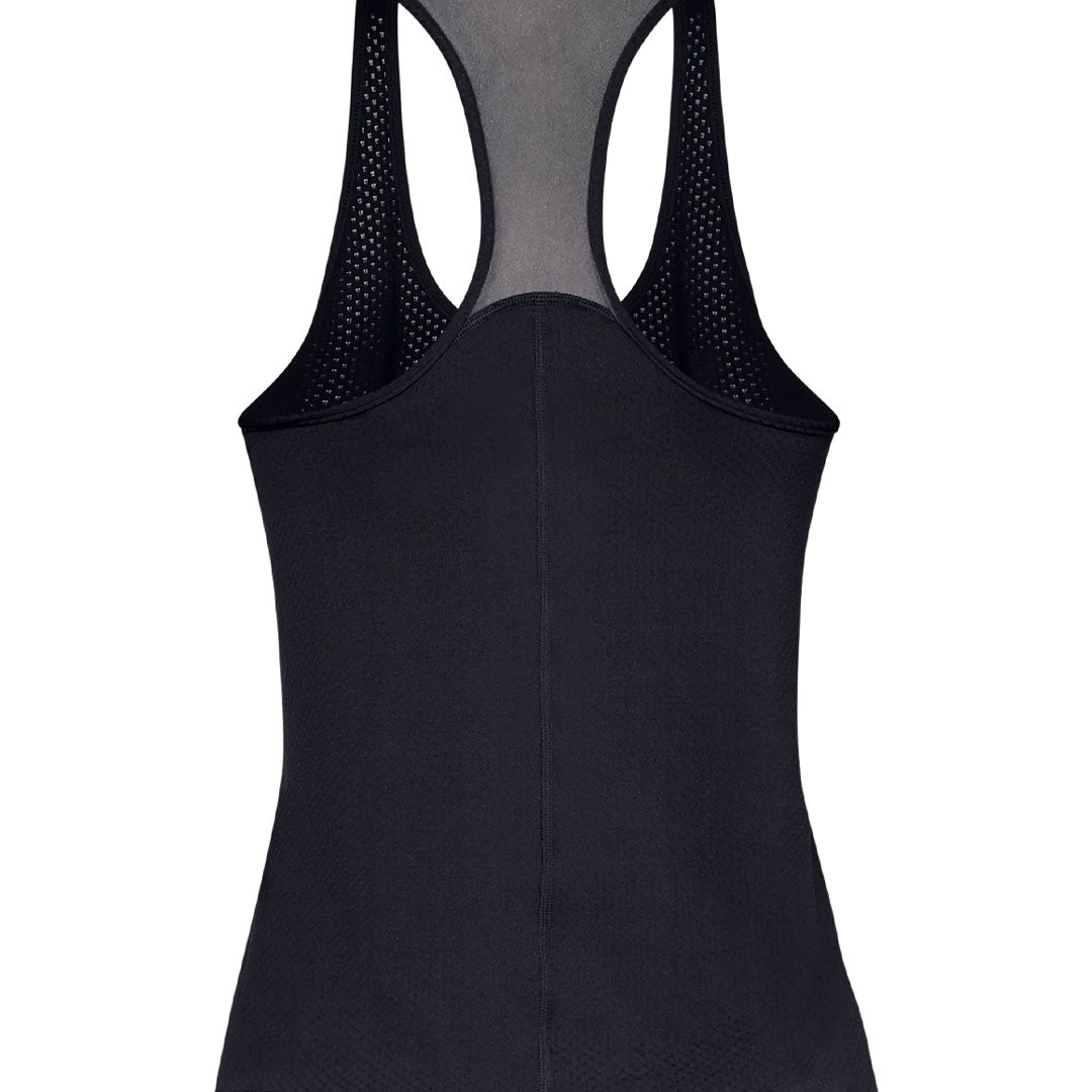 Player Sin Mangas Under Armour para Mujer HG Armour Racer Tank Negro