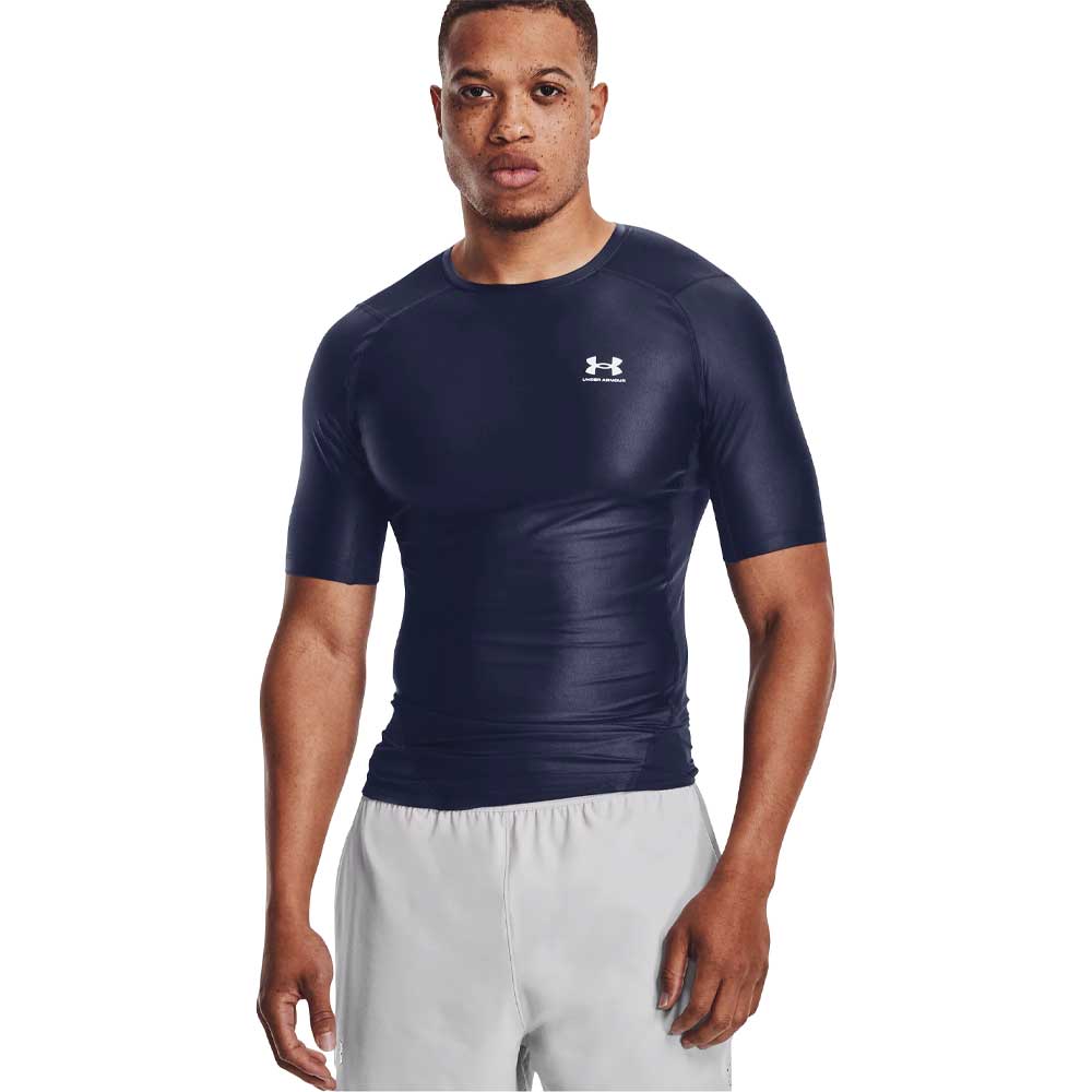 Player Manga Corta Under Armour para Hombre HG IsoChill Compression Azul