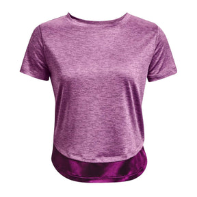 Playera Mangar Corta Under Armour para Mujer Tech Vent SS Morada