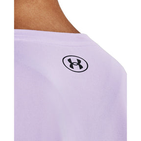 Playera Manga Corta Under Armour para Mujer Tech Solid Script SSC Purple