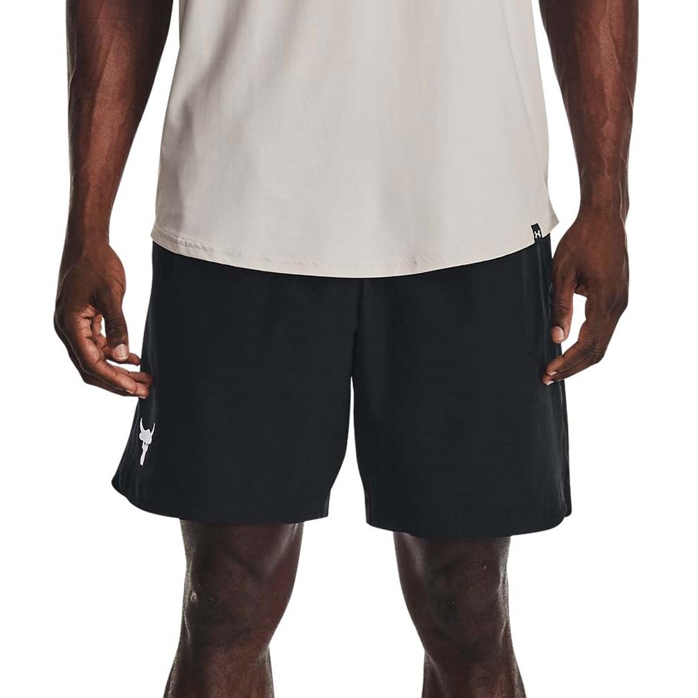 Short Largo Under Armour para Hombre Project Rock Woven Shorts Negro