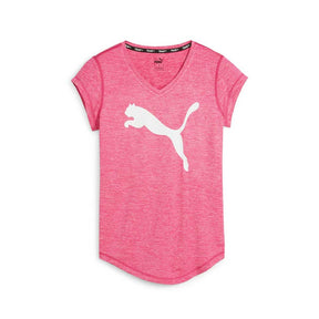 Playera Manga Corta Puma para Mujer Train Favorite Heather Cat Tee Rosa