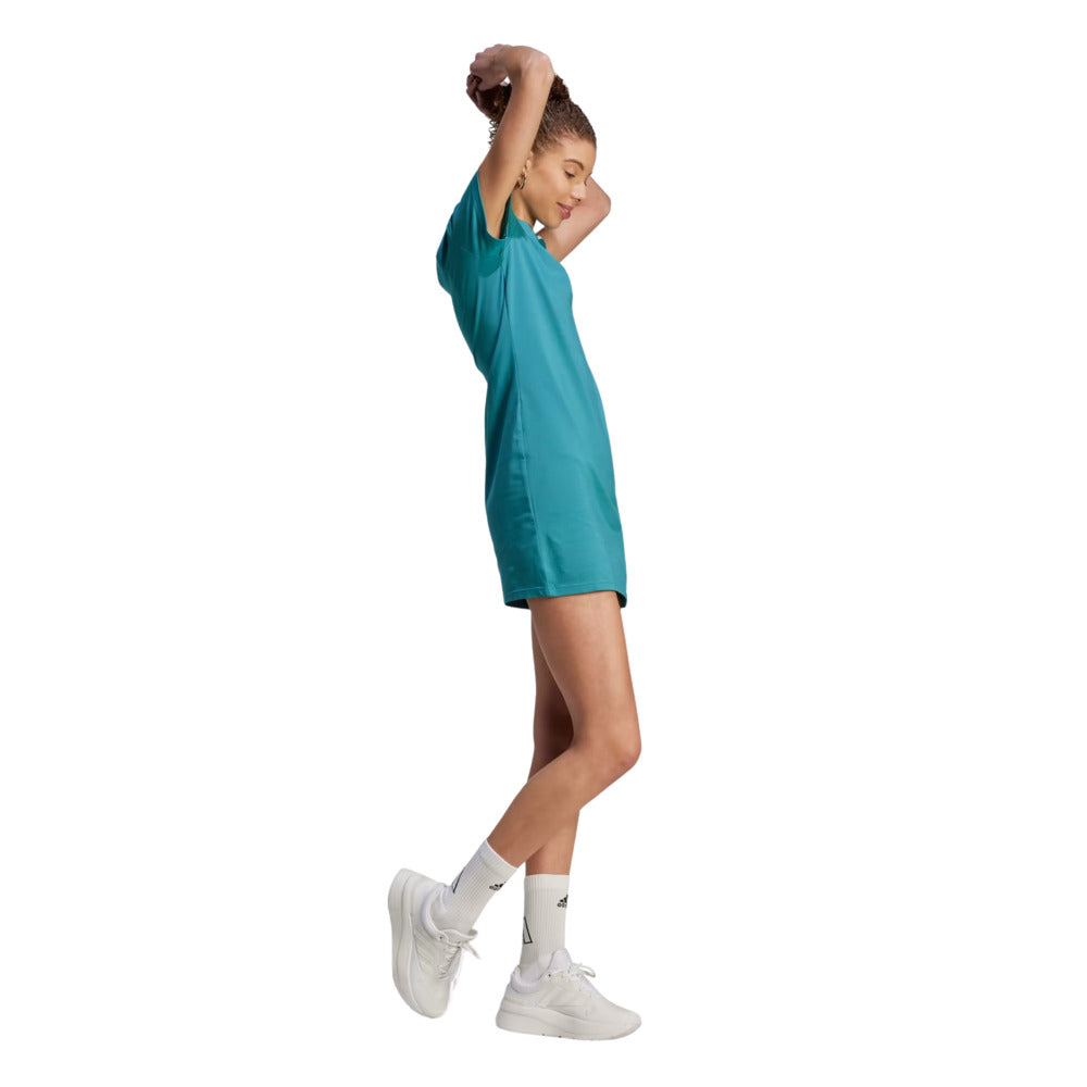 Vestido Adidas Mujer W 3S Fit T Dr Il3382 Aqua