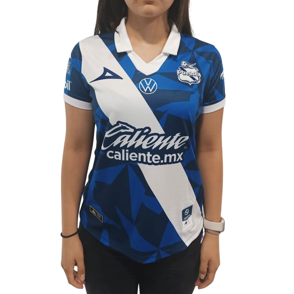 Jersey Pirma Mujer Visita Club Puebla 23-24 Azul