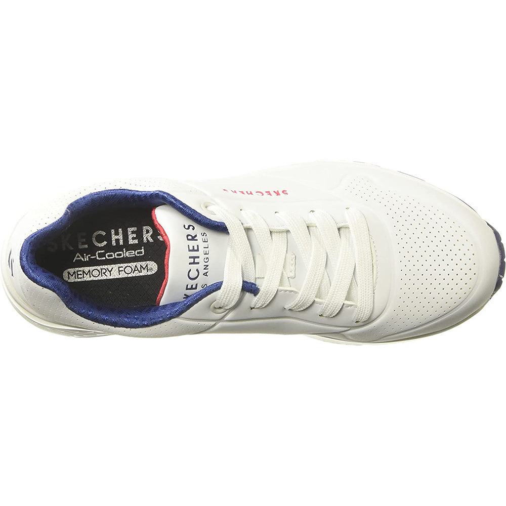 Tenis Niño Skechers Uno Stand On Air - Blanco-Rojo