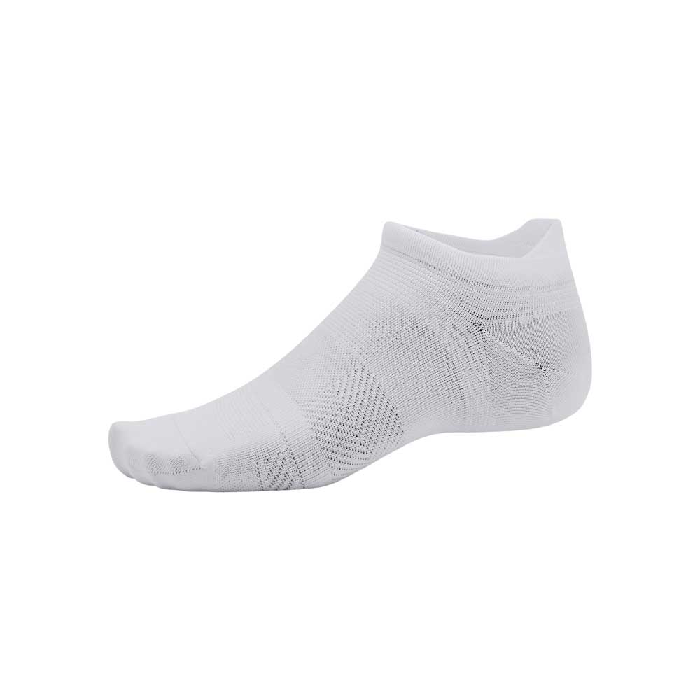 Calcetas Under Armour Unisex AD Run Lite 2 pack No Show Negro-Blanco