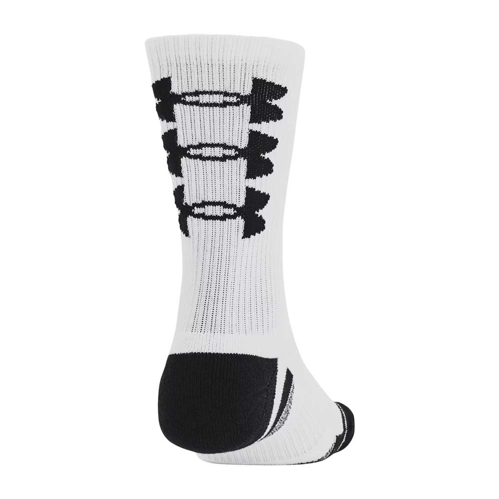 Calcetas Largas Under Armour Unisex Perfect Tech Nov 3 pack Crew Blanco