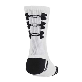 Calcetas Largas Under Armour Unisex Perfect Tech Nov 3 pack Crew Blanco