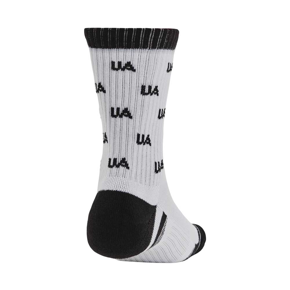 Calcetas Largas Under Armour Unisex Perf Cotton Nov 2 pack Mid Blanco