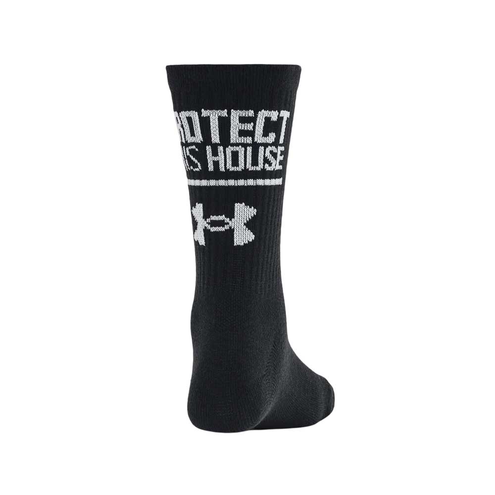 Calcetas Largas Under Armour para Mujer Essential Nv Mid Crew 3 pack Negro