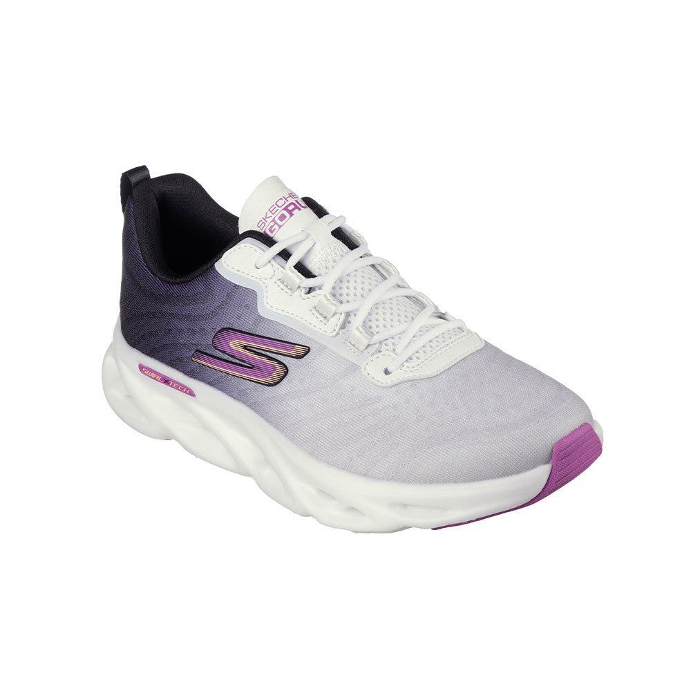 Tenis Mujer Skechers Go Run Swirl tech Speed - Blanco-Negro