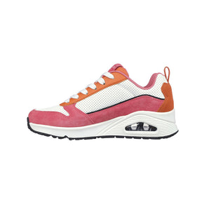 Tenis Mujer Skechers Uno Much Fun - Rosado-Naranja