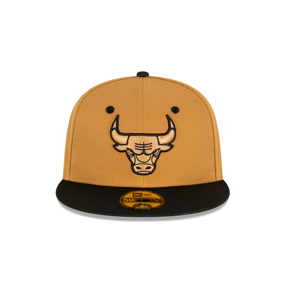 NE Chicago Bulls 59Fifty Wheat Black