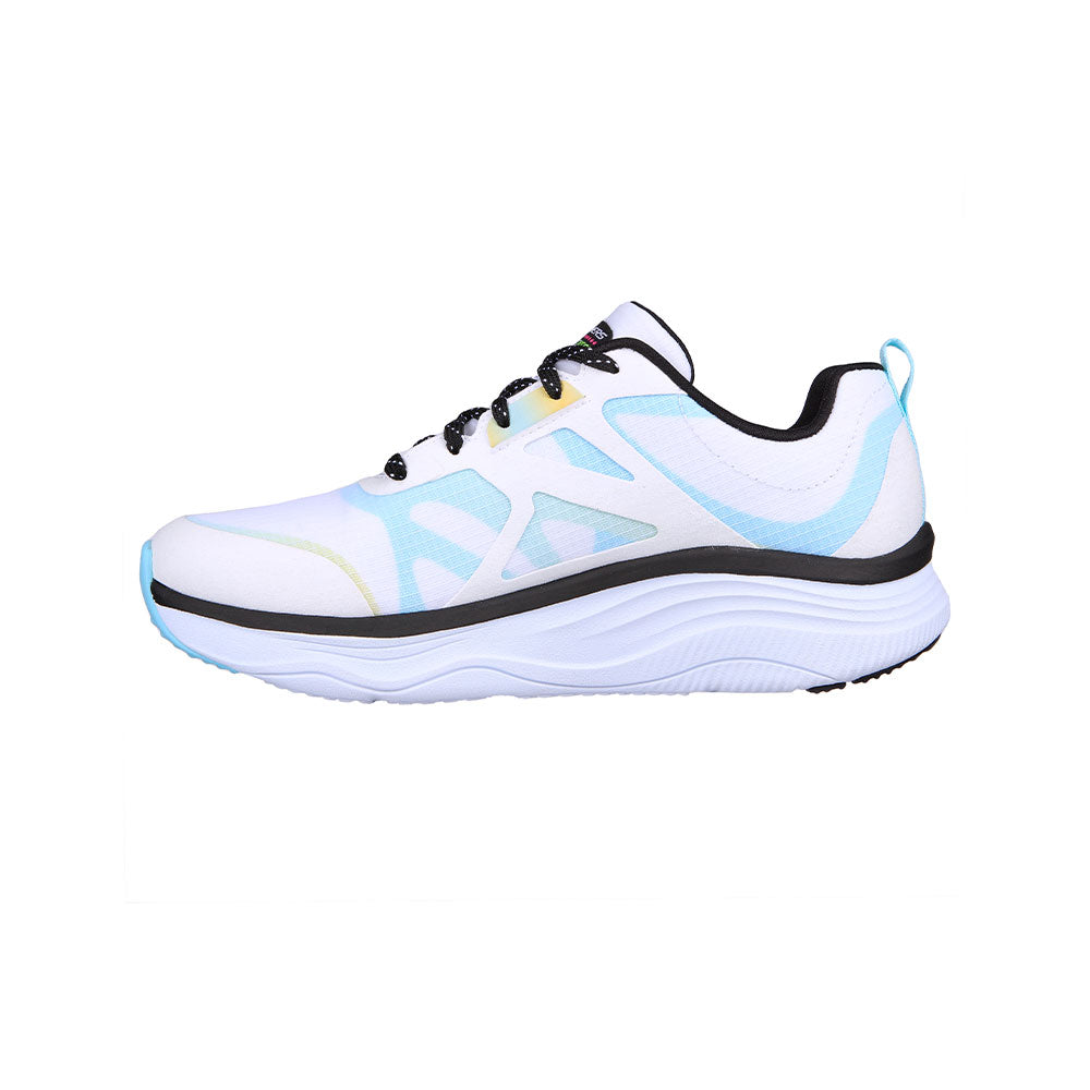 Tenis Mujer Skechers Dlux Fitness - Blanco-Azul